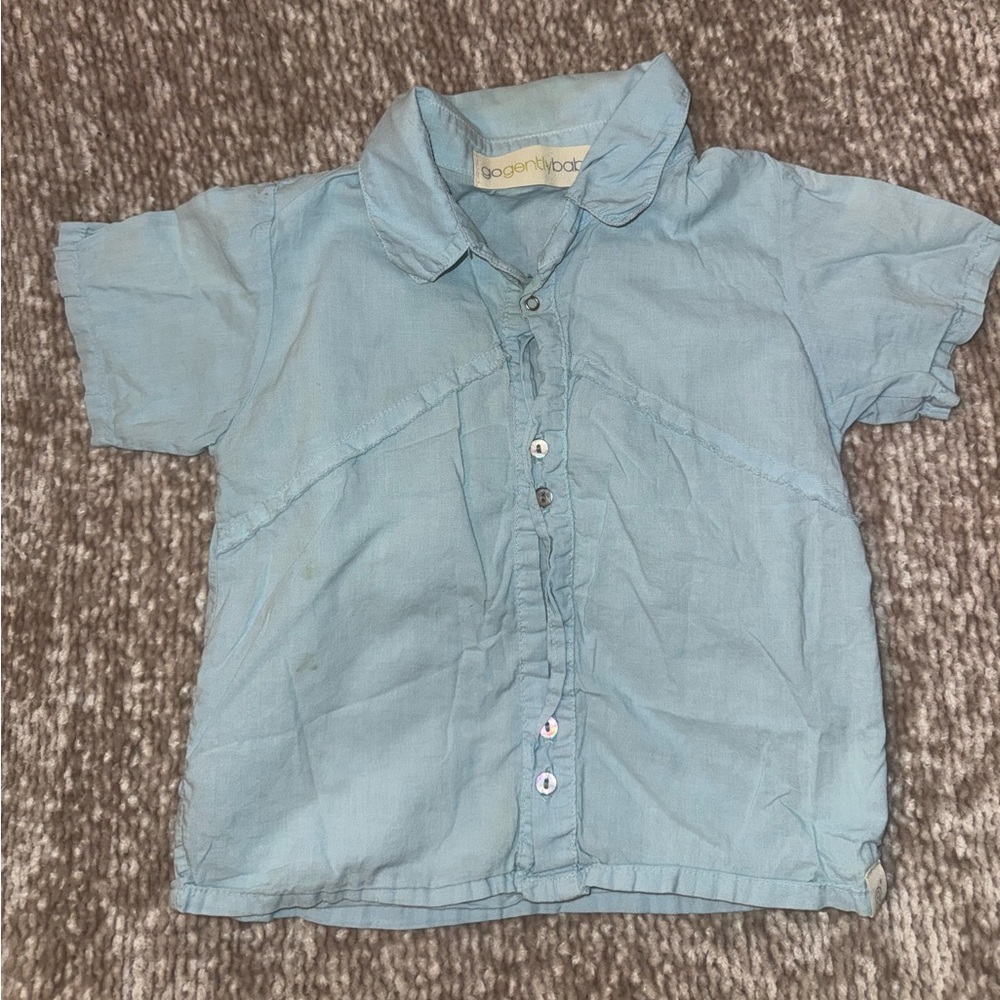 Go Gently Nation Baby Boy button up shirt